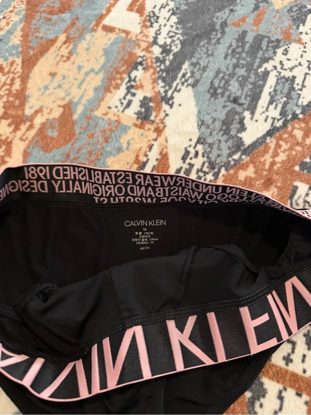 Calvin Klein 1981 pink and black briefs